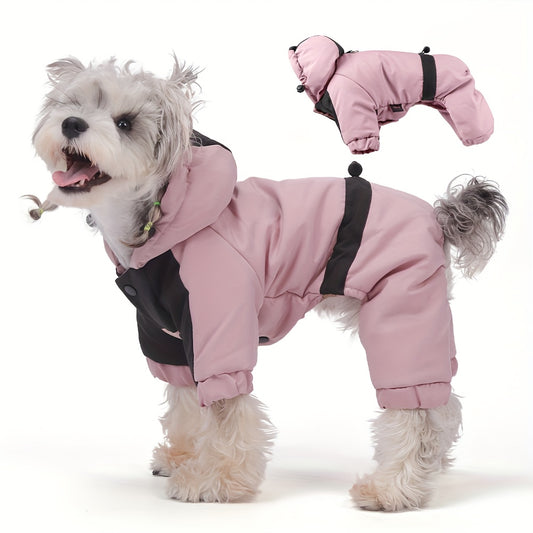 Manteau Chien Quatre Pattes à Capuche - Veste Hiver 2025 Coupe-Vent et Chaude
