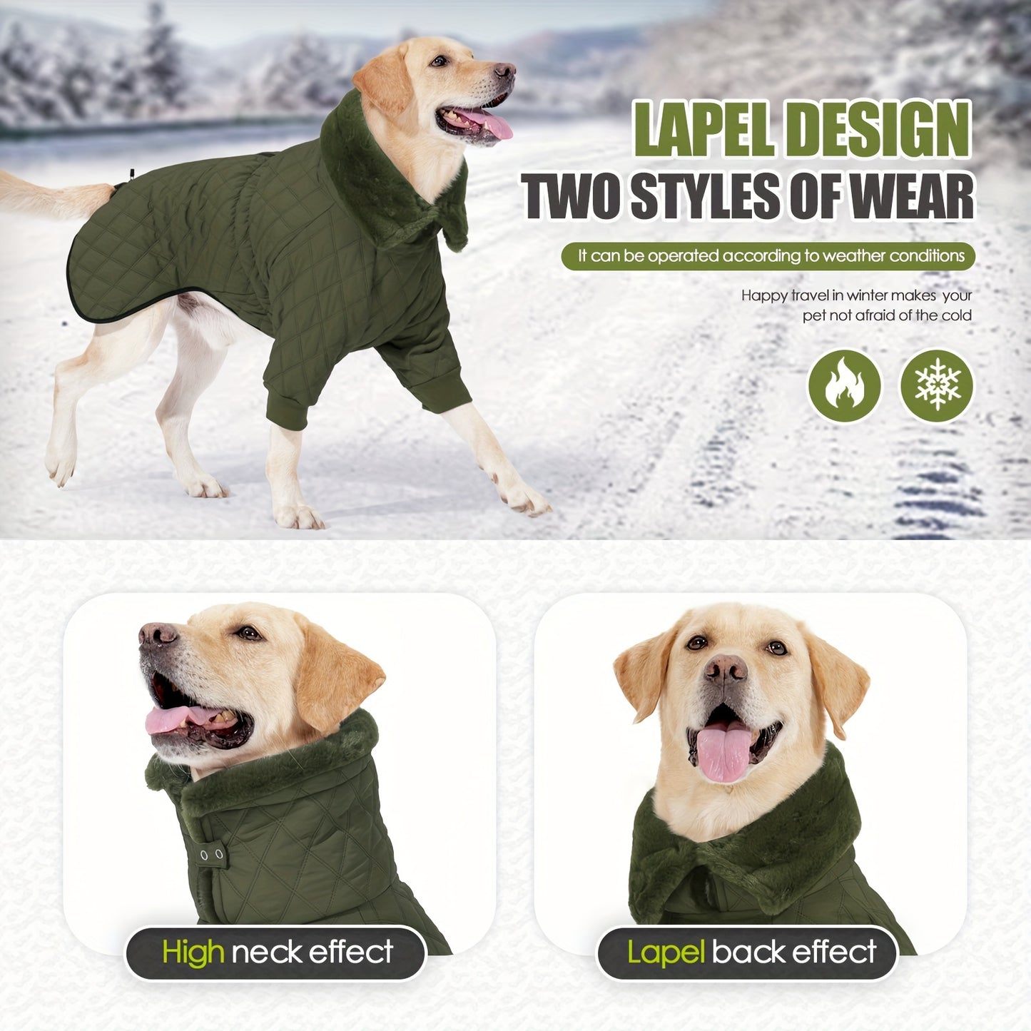 Veste Outdoor Chien Temps Froid - Manteau Automne Hiver Toutes Tailles