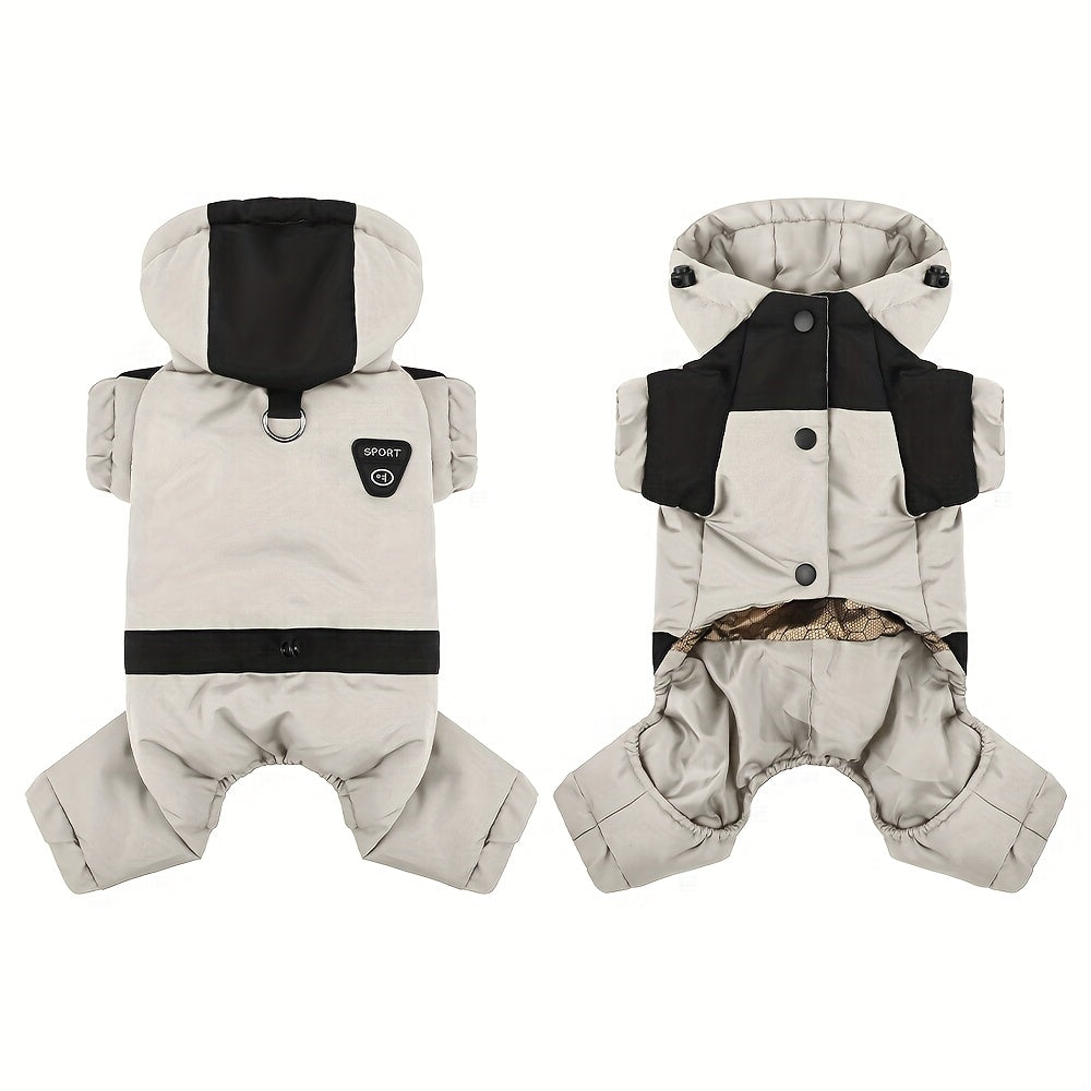 Manteau Chien Quatre Pattes à Capuche - Veste Hiver 2025 Coupe-Vent et Chaude