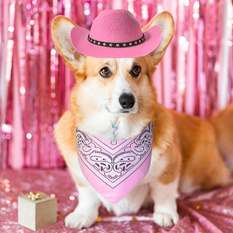 Costume Cowboy Halloween Chien Chat - Chapeau et Bandana Western Festif