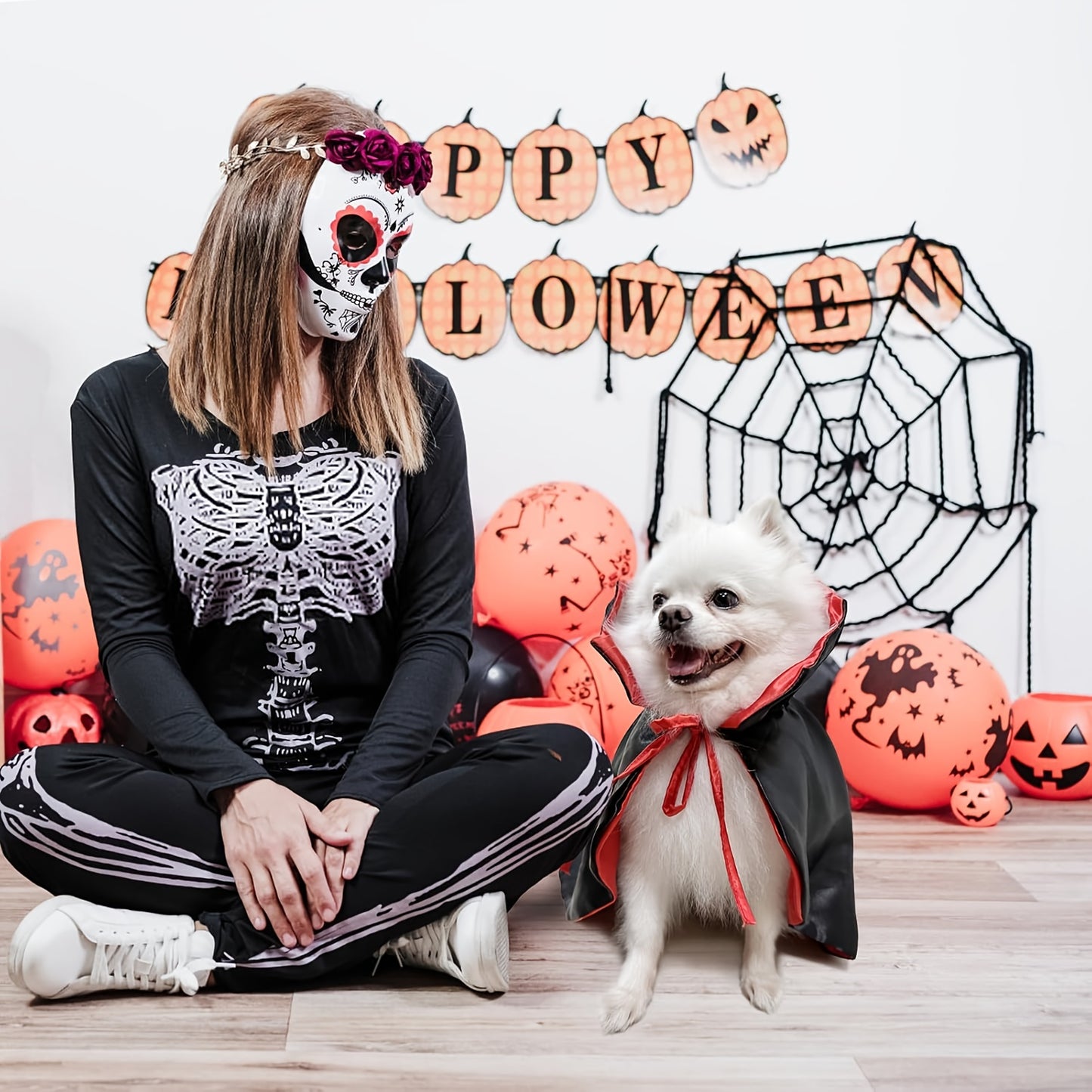 Chapeau Sorcière Halloween Chien Ajustable 3 Couleurs Léger
