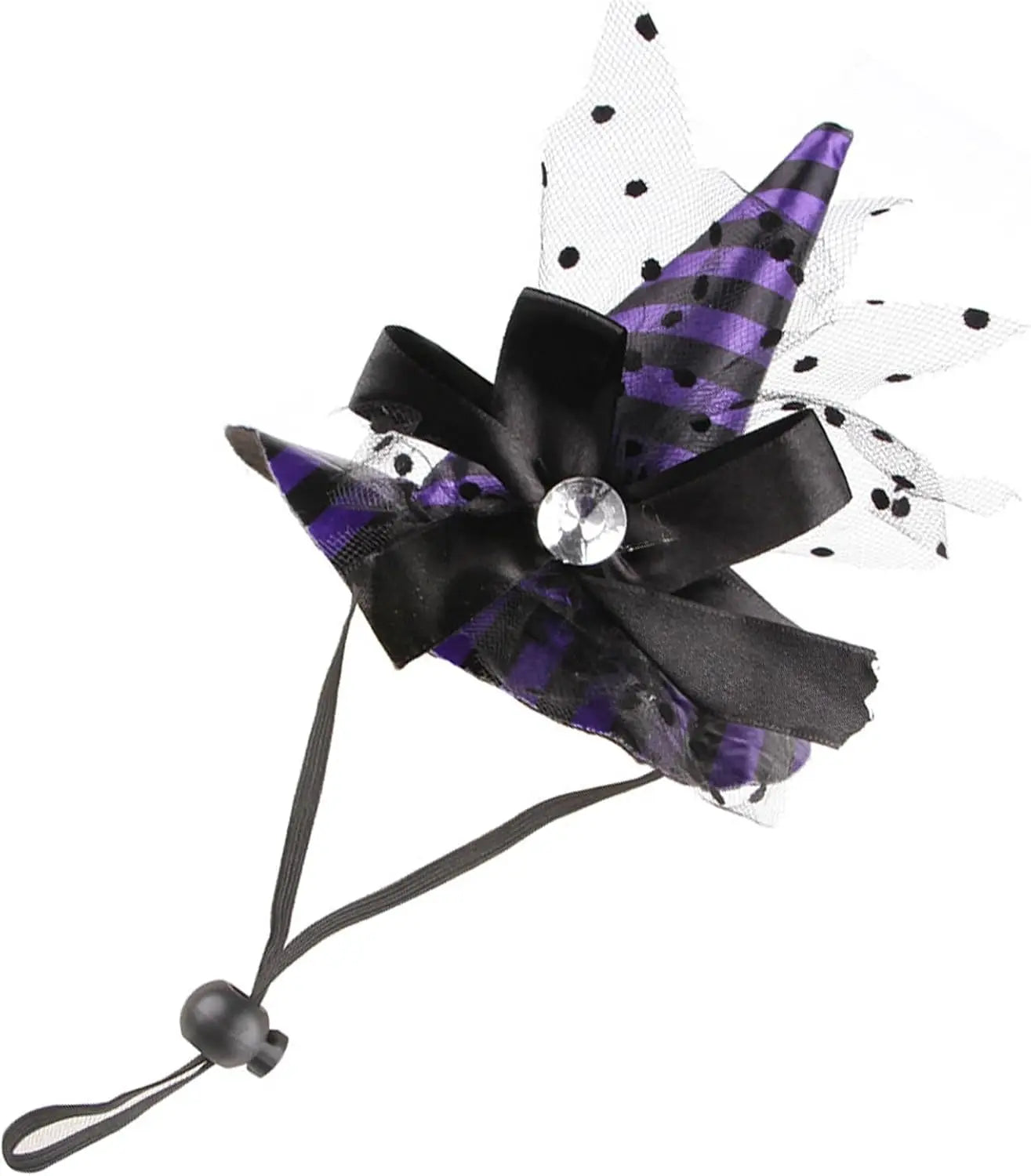 Chapeau Sorcière Halloween Chien Ajustable 3 Couleurs Léger