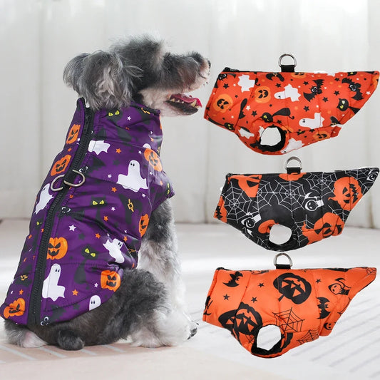 Veste Halloween Chien - Costume Festif Deux Pattes pour Petit et Moyen Chien
