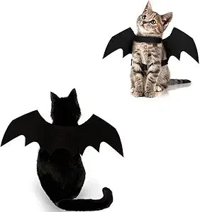 Costume Halloween Chat - Ailes de Chauve-Souris, Chapeau et Collier - Set Complet