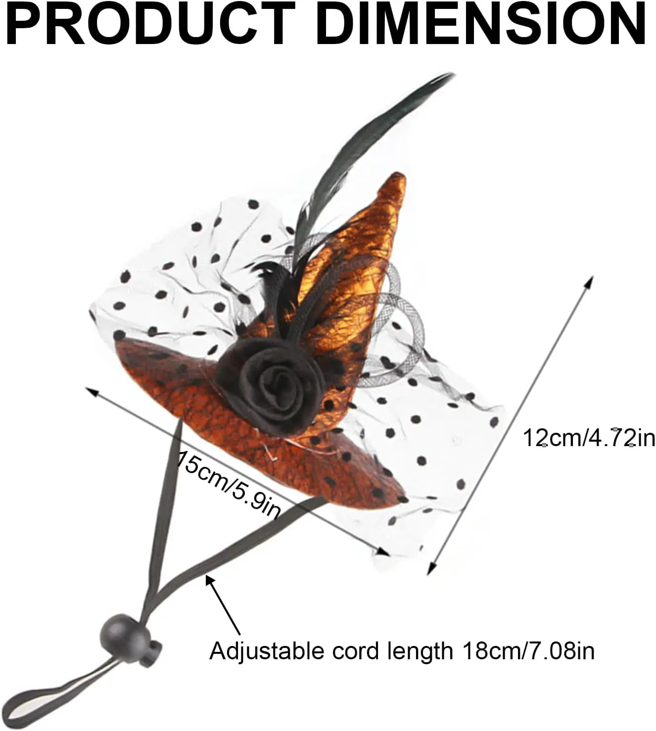 Chapeau Sorcière Halloween Chien Ajustable 3 Couleurs Léger