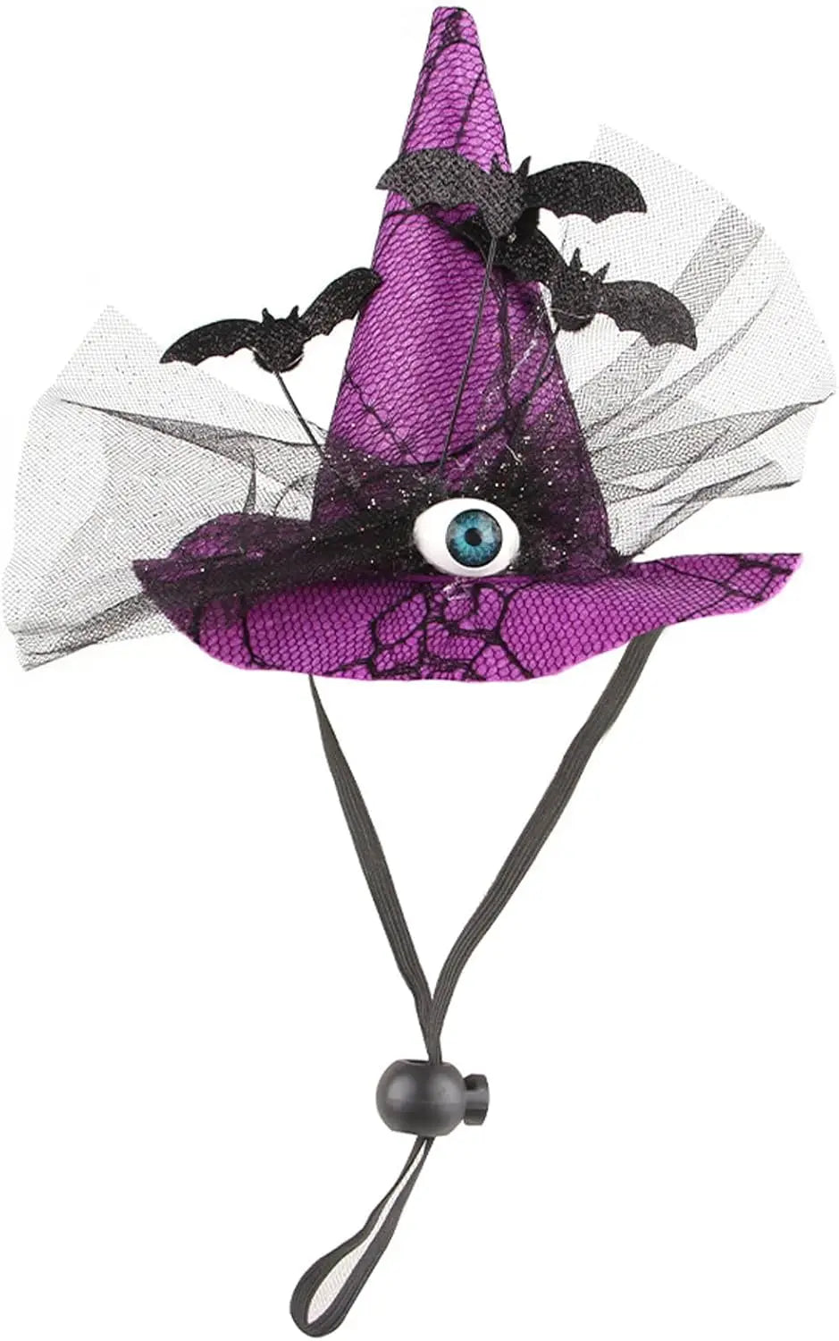 Chapeau Sorcière Halloween Chien Ajustable 3 Couleurs Léger