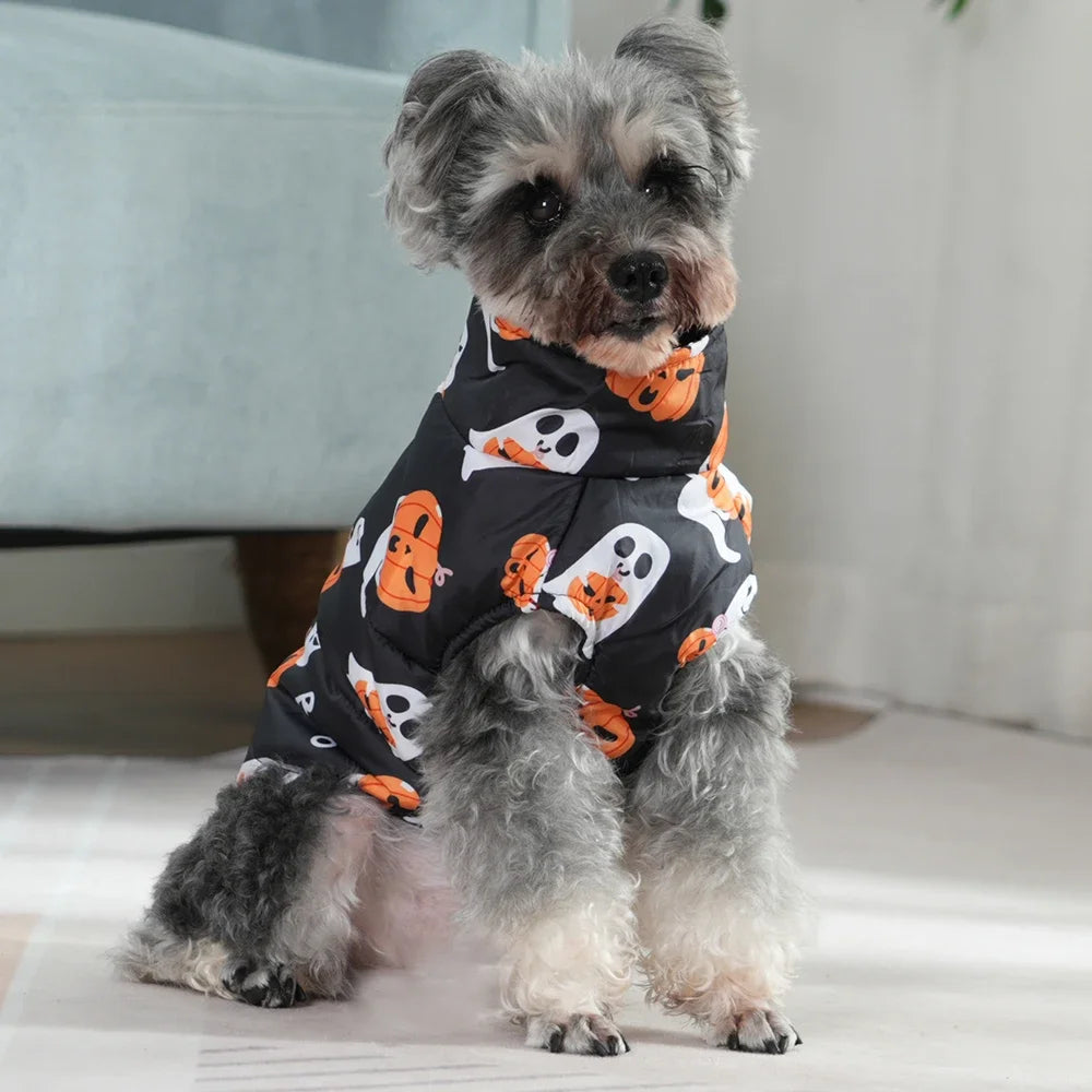 Veste Halloween Chien - Costume Festif Deux Pattes pour Petit et Moyen Chien