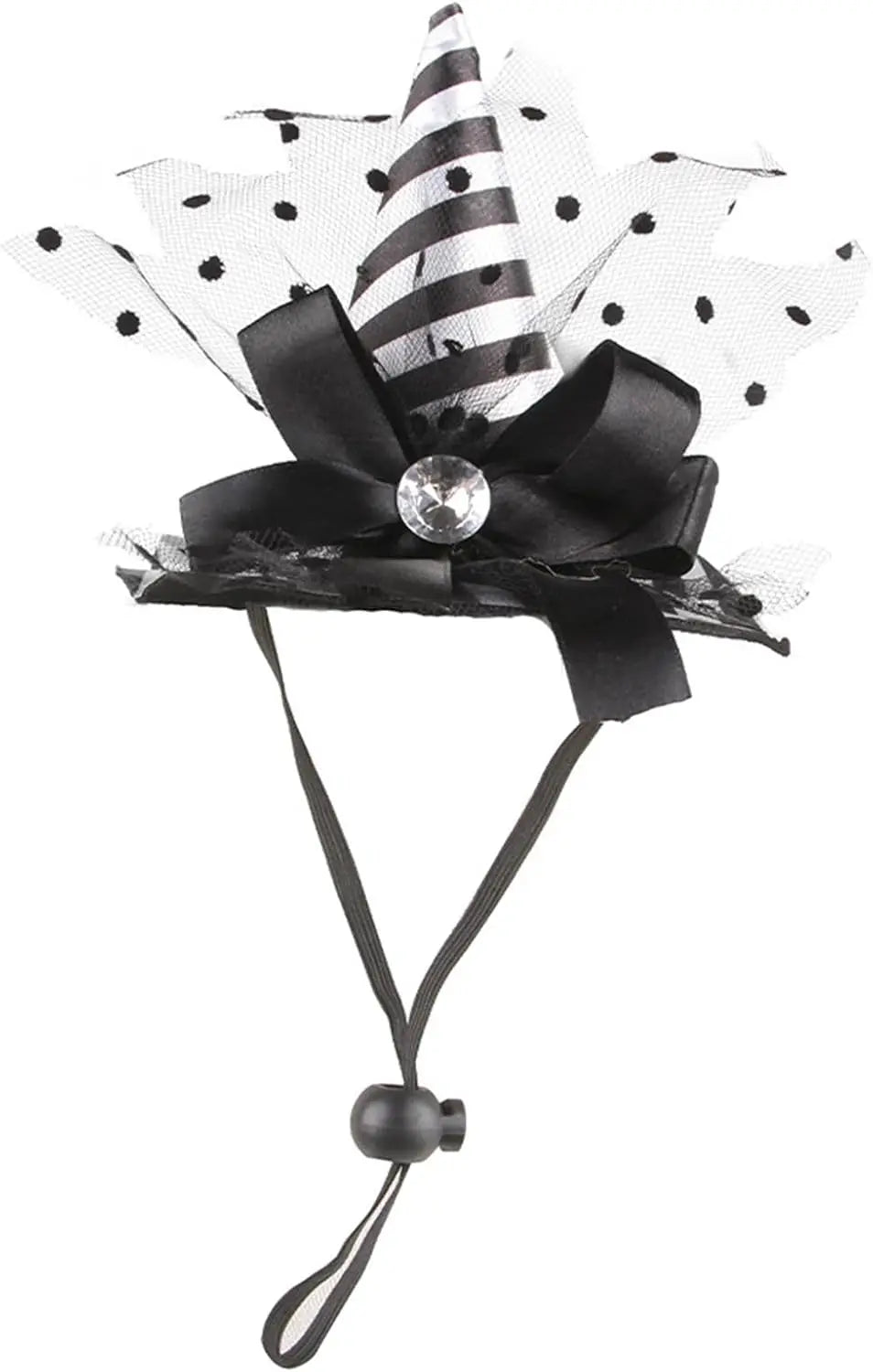 Chapeau Sorcière Halloween Chien Ajustable 3 Couleurs Léger