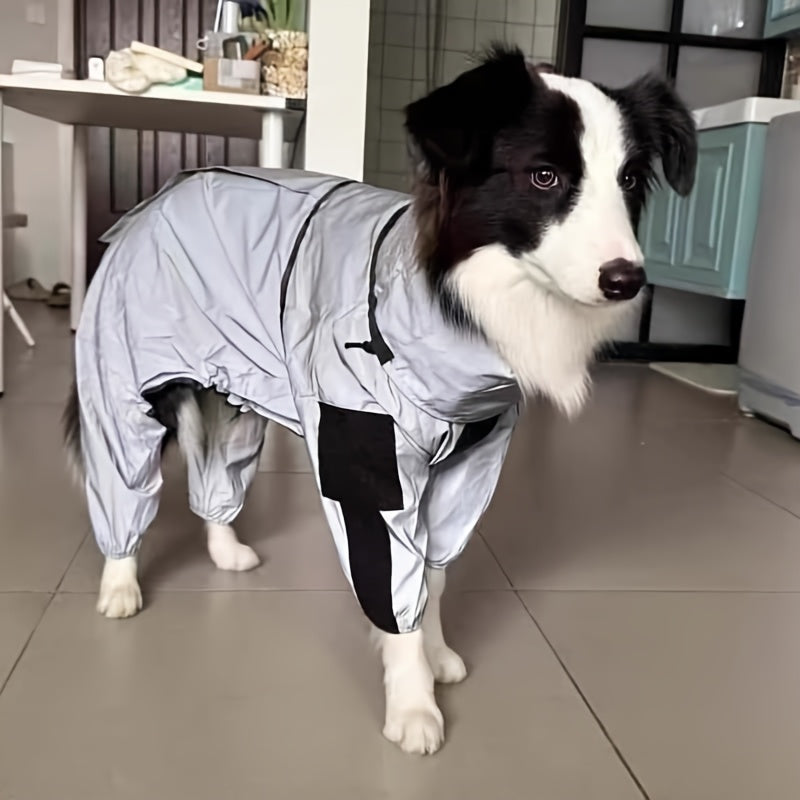 Imperméable Chien Réfléchissant - Technologie Luminescente pour Sécurité Nocturne