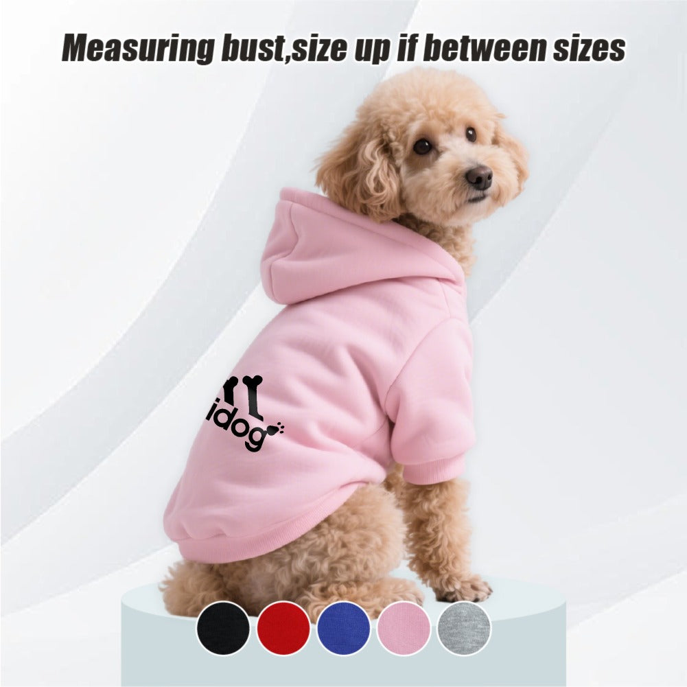 Hoodie Sport Chien - Sweat à Capuche Motifs Cœur Os et Pattes