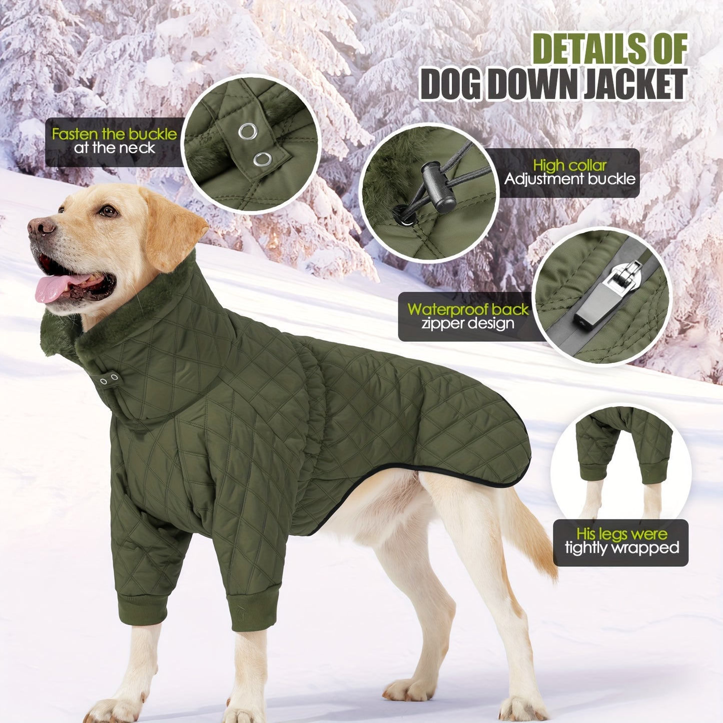 Veste Outdoor Chien Temps Froid - Manteau Automne Hiver Toutes Tailles